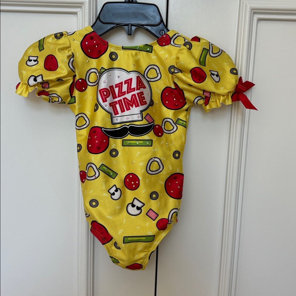 Hamilton’s Theatrical Pizza Time Puff Sleeve Leotard and Hoop Skirt